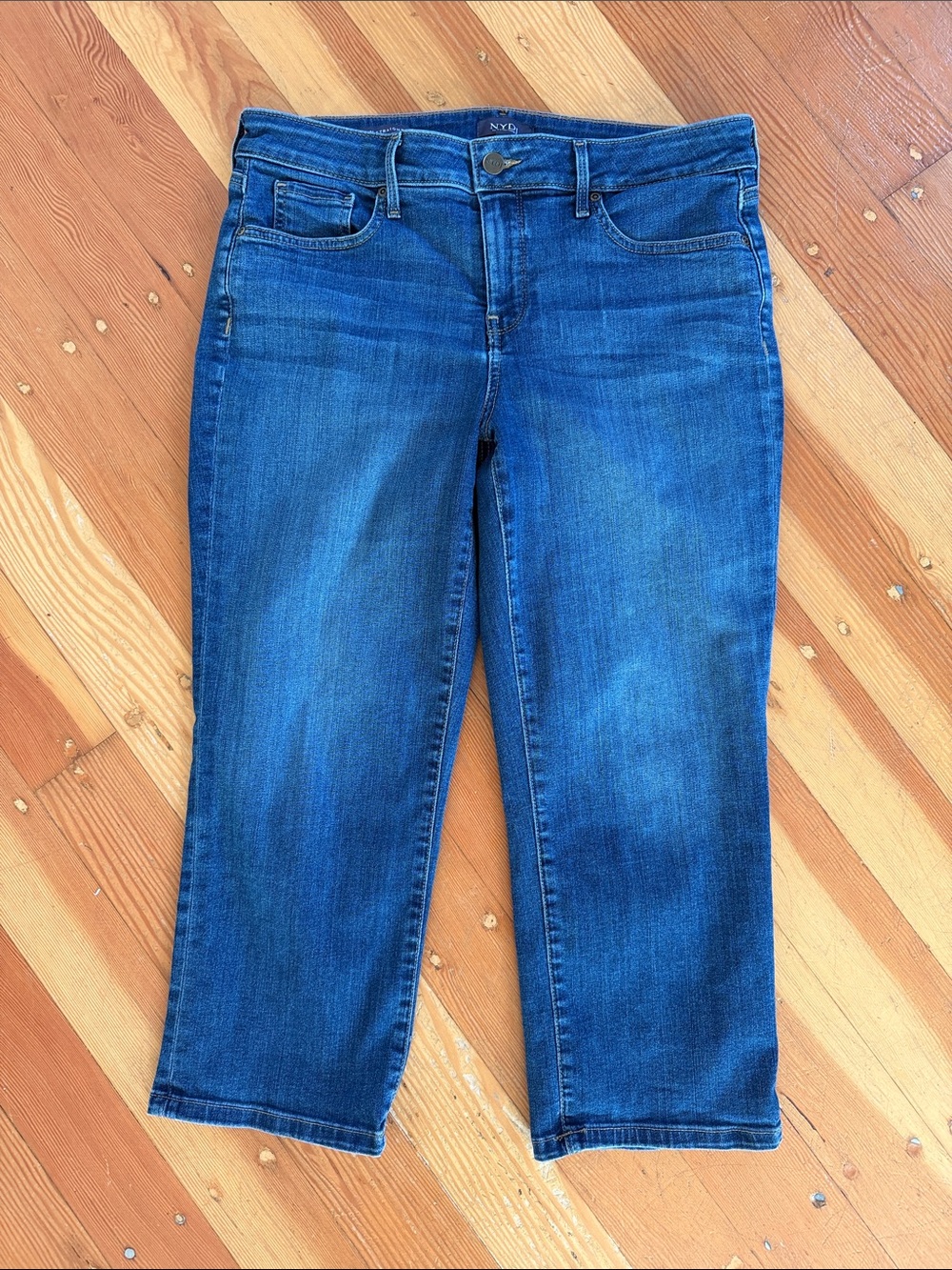NYDJ Marilyn Straight Cropped Jeans 10